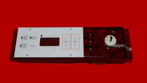 GE Oven Control Board 164D2851P011 | WB27X5525 | WB27X10311 | OEM Used Tested (overlay fair, broken led lens - White)