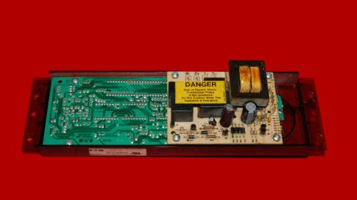 GE Oven Control Board 164D2851P011 | WB27X5525 | WB27X10311 | OEM Used Tested (overlay fair, broken led lens - White)
