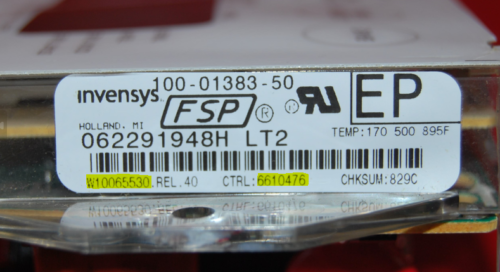 Part # W10065530 | 6610476 - Whirpool Oven Control Board (used, overlay Fair - White)