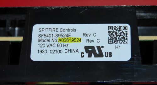 Part # A03619524 | 5304508925 - $Frigidaire Oven Control Board (used, overlay fair - Black)