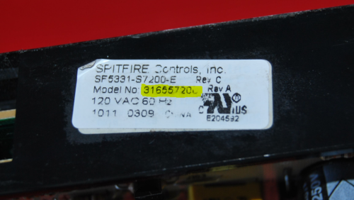 Part # 316557200 - $Frigidaire Oven Control Board (used, overlay fair - Black)