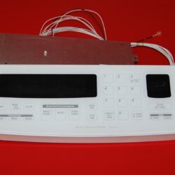 Part # 9754342CW | 9754383 | 9754376 Kitchen-Aid Oven Control Panel And Boards (used, condition fair - White)