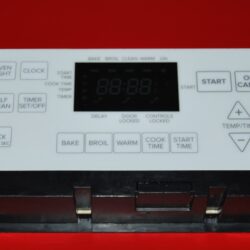 Part # W10572540 - $Whirlpool Oven Control board (used, overlay very good - White)