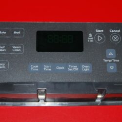 Part # W10887919 Whirlpool Oven Control Board (used, overlay good - Dark Gray)