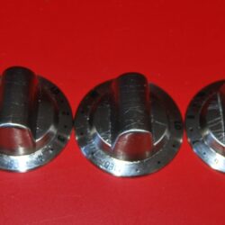 Part # 316553600 | 3165536 Frigidaire Range Control Knobs (used, set fair - Stainless Steel)