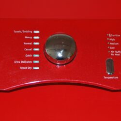 Part # 137169360 - $149 Frigidaire Dryer Control Panel And User Interface Board (used, condition good - Red)