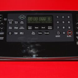 Part # 5304458053 | 316462850 | 316442010 | 316448900 Kenmore Oven Control Panel and Boards (used, overlay fair - Black)