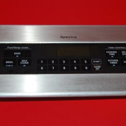 Part # WB57K10070 | WB27T10352 - $GE Gas Oven Stainless Steel Panel And Board (used, overlay fair - Black)