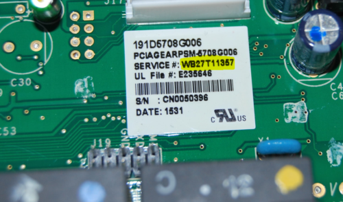 Part # WB27X25715 | WB27X21393 | WB27T11357 | WB27T11299 GE Control Panel And Boards (used, overlay good - Gray)