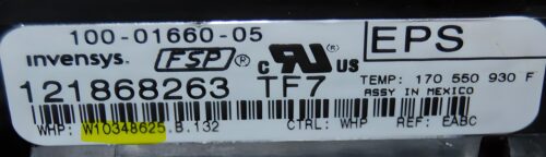 Part # WPW10348625 | W10348625 | Whirlpool Oven Control Board (overlay good - Black)