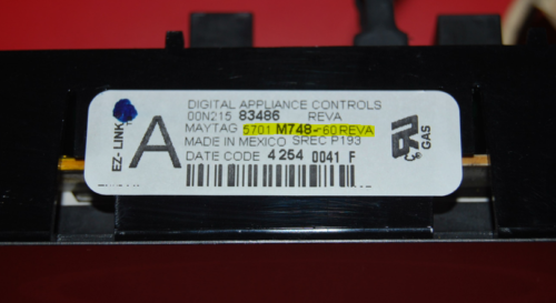 Part # 8507P348-60 | WP5701M748-60 - $89 Maytag Gas Oven Control Board (used, overlay very good - Black)