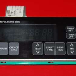 Part # 8523349 - $99 Whirlpool Gas Oven Control Board (used, overlay fair - Black)