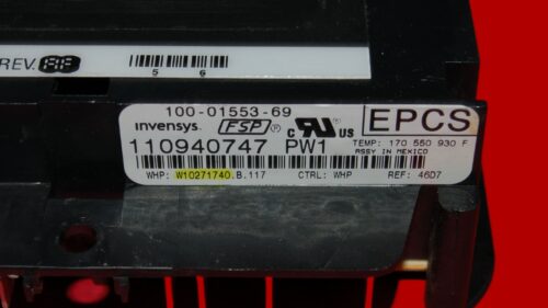 Whirlpool Oven Control Board W10271740 | WPW1021740 OEM Used Tested (overlay fair - Black)