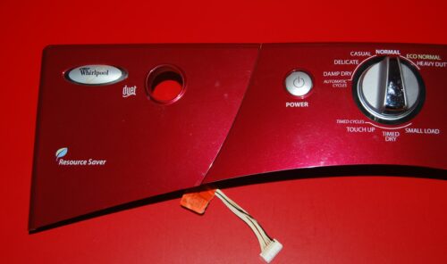 Part # W10247248 | W10247235 Whirlpool Front Load Washer User Interface Panel And Control Board (used, condition good - Red)