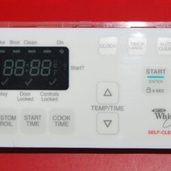 Part # 9761113 - Whirlpool Oven Control Board (used, overlay fair - Yellow)