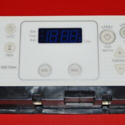 Part # W10114372 - Whirlpool Oven Control Board (used, overlay very good - Bisque)
