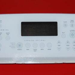Part # 9763548 | 9763042 Whirlpool Oven Control Panel And Board (used, overlay good - White)
