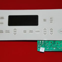 Part # 8524212 | 8523884 Whirlpool Oven Control Board And Keypad (used, overlay good - Bisque)