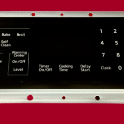 Part # DG34-00043A | DE94-03926B - $Samsung Oven Switch Membrane And Control Board (used, overlay good - Black)