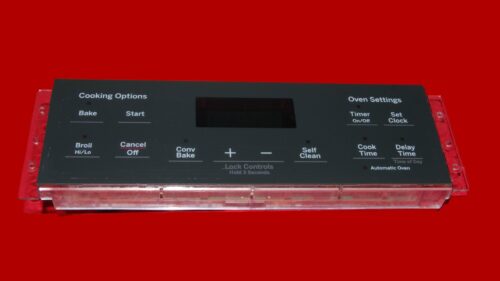 GE Oven Control Board 164D8450G163 | WB27X45466 OEM Used Tested (overlay good - Dark Gray)