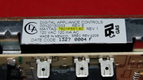 Jenn-Air Gas Oven Control Board - 7601P551-60 (no overlay)