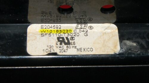 Whirlpool Gas Oven Control Board W10183020 | WPW10424330 | OEM Used Tested (overlay excellent - Black)