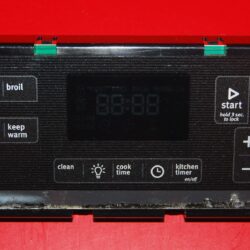 Part # W10477069 - Whirlpool Oven Control Board (used, overlay fair- Black)