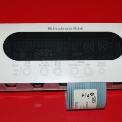 Part # 9762103 | 9762811 Kitchen-Aid Oven Switch Membrane And Board (used, overlay fair - Bisque)