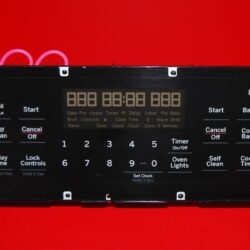 Part # WB27X28643 | 191D8545G060 - GE Oven Control Board (used, overlay good - Black)