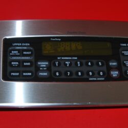 Part # WB27T10699 | WB2710806 | 164D6476G010 GE Oven Control Board And Panel (used, overlay fair - Stainless Steel Black)