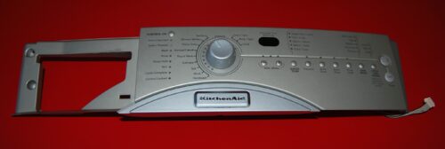 Part # 8182163 | 8182150 Kitchen-Aid Front Load Washer Control Panel And User Interface Board (used, condition good - Silver )