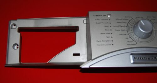 Part # 8182163 | 8182150 Kitchen-Aid Front Load Washer Control Panel And User Interface Board (used, condition good - Silver )