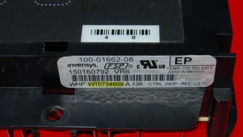 Whirlpool Oven Control Board W10734609 | WPW10734609 | OEM Used Tested (overlay good - Dark Gray)