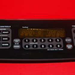 Part # WB27T10439 | WB27T10406 | 164D4779P009 GE Oven Touch Panel And Board (used, overlay fair - Black)