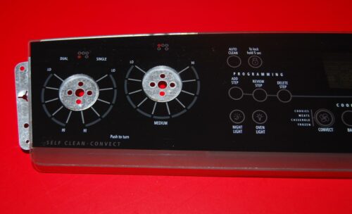 Part # 9758475 | 9762733 Whirlpool Oven Control Panel And Board (used, overlay very good - Black)