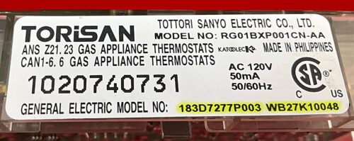 Part # WB27K10048 | 183D7277P003 | GE Gas Oven Control Board (overlay fair - Black)