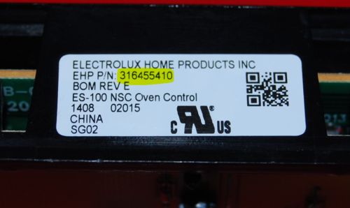 Part # 316455410 Frigidaire Gas Oven Control Board (used, overlay near mint - Black)