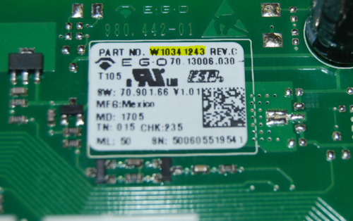 Part # W10692419 | W10612943 | KitchenAid Oven Touchpad and Control Boards (overlay good - Black)