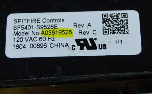 Part # A03619528 | 5304511270 Frigidaire Oven Control Board (used, overlay good - White)