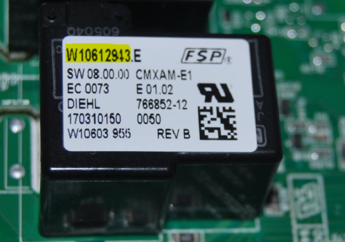 Part # W10692419 | W10612943 | KitchenAid Oven Touchpad and Control Boards (overlay good - Black)