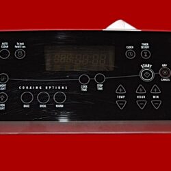 Part # WP9757623 | 9757271 | Whirlpool Oven Switch Membrane Control Panel and Board (overlay fair - Black)