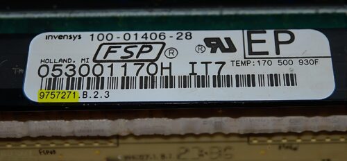 Part # WP9757623 | 9757271 | Whirlpool Oven Switch Membrane Control Panel and Board (overlay fair - Black)