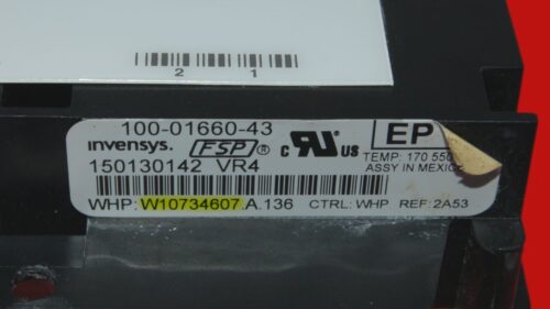Whirlpool Oven Control Board - W10734607 | W10803945 (overlay fair - White)