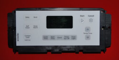 Part # W10734607 - Whirlpool Oven Control Board (used, overlay fair - White)