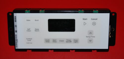 Part # W10348709 - Whirlpool Oven Control Board (used, overlay fair - Yellow)