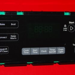 Part # W10586737 - Whirlpool Oven Control Board (used, overlay fair - Black)