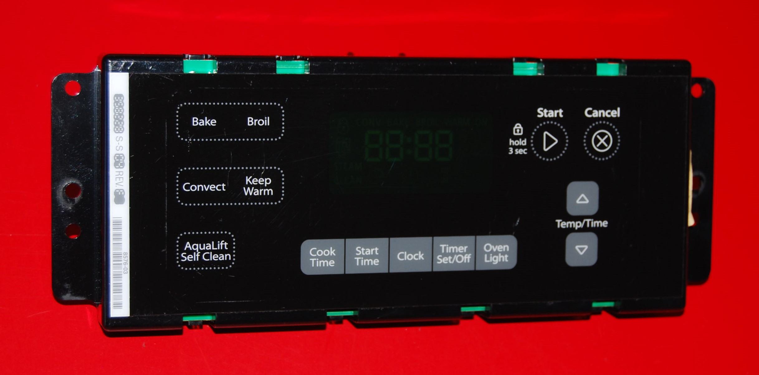 Part # W10586737 - Whirlpool Oven Control Board (used, overlay fair - Black)