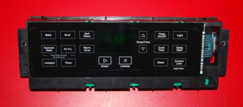 Part # W11527158 - Whirlpool Oven Control Board (used, overlay good - Black)