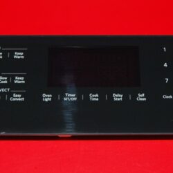 Part # W10692425 | W10895091 - $189 Whirlpool Oven Touchpad Panel And Control Board (used, overlay fair - Black)
