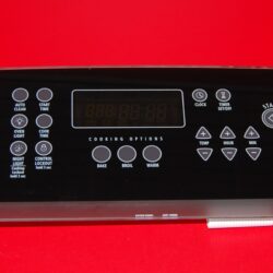 Part # 9763262 | W10110451 Whirlpool Gas Oven Control Panel And Board (used, overlay good - Black)